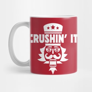 Crushin' It // Funny Christmas Nutcracker Mug